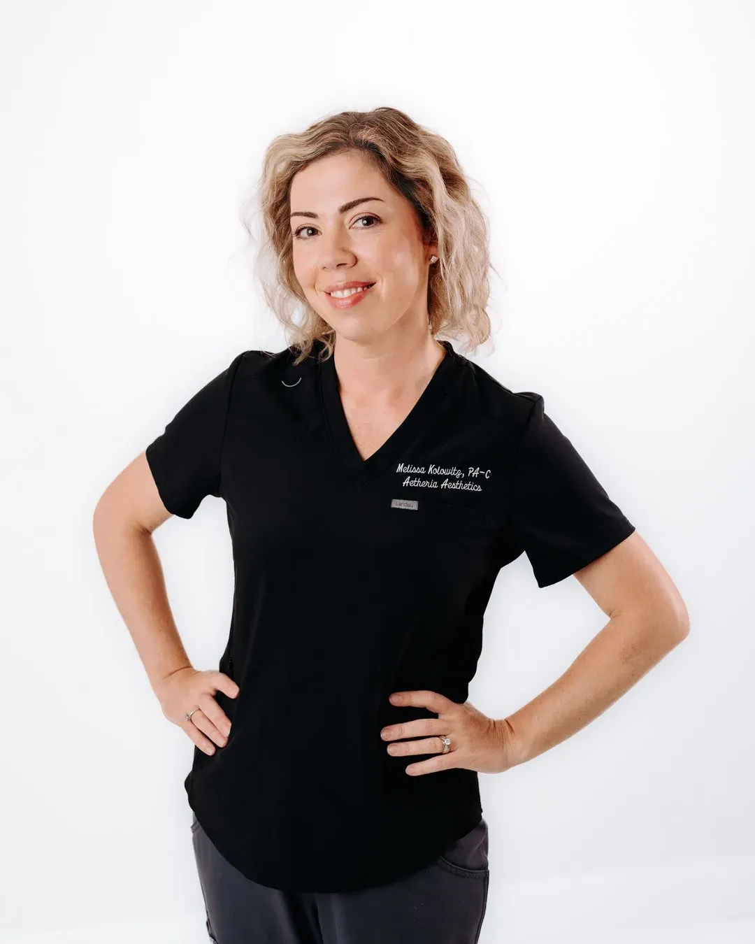 Melissa Kolowitz, PA-C in the Aetheria Aesthetics & Wellness treatment studio